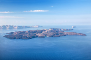 Santorini - The islands Nea Kameni and Palea Kameni