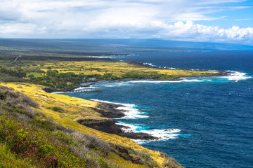 Honuapo Bay coast in Big Island, Hawaii