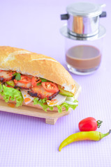 vietnam banh mi. Banh mi is kind of vietnamese sandwich