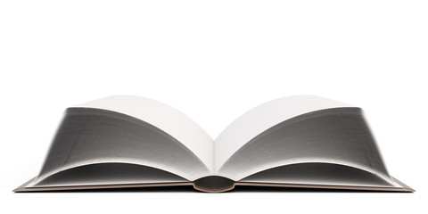 Open book. 3d.