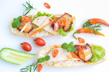 vietnam banh mi. Banh mi is kind of vietnamese sandwich