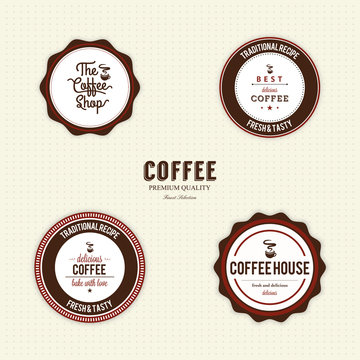 Delicious coffee labels
