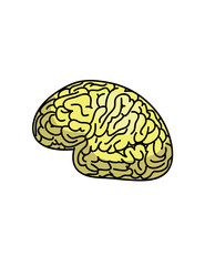 An abstract illustration of a brain concept design