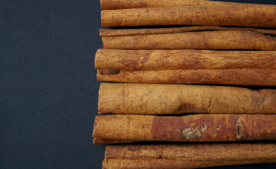 Cinnamon sticks background
