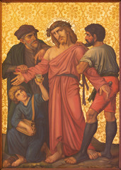Jerusalem - Jesus Stripped of His Garments paint 