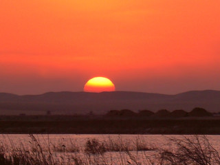 Obraz premium Coucher de soleil, Oasis de Siwa Egypte