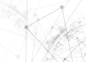 Abstract tech background. Futuristic technology interface. Vector design