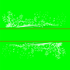 Fototapeta na wymiar Ivy around card frame.Green generation background.