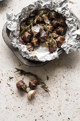 Freshly roasted chestnuts