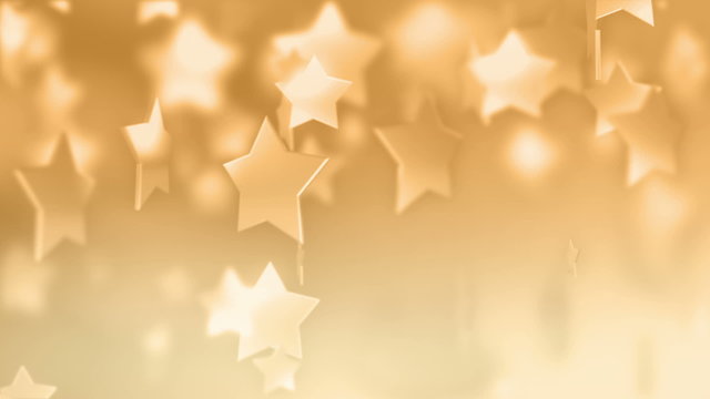 Orange Stars Background Abstract Art Award Blizzard Blurred Motion December