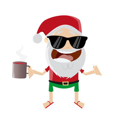 weihnachtsmann sonnenbrille glühwein