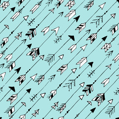 Arrows blue pattern