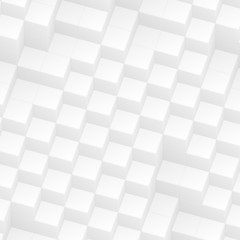 Obraz premium white abstract cubes