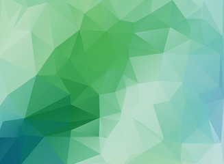 green polygonal background