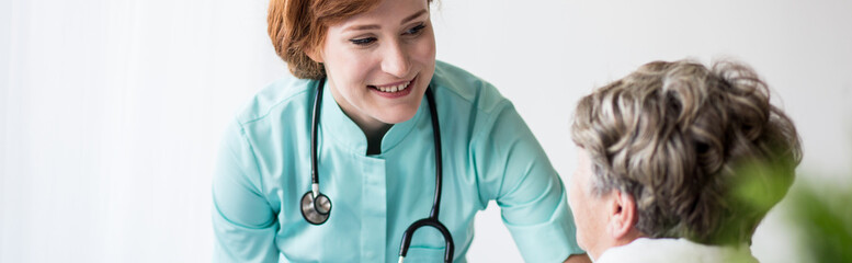 Physician with stethoscope