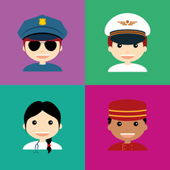 Abstract Profession Avatars
