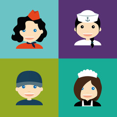 Abstract Profession Avatars