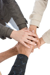 Obraz premium Hands on top of each other