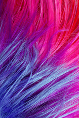 colorful artificial hair texture