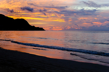 Fototapeta premium Sunset at the sea