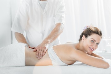 Obraz premium Relaxing massage in spa