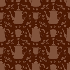 Coffee seamless pattern