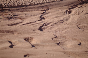 Fototapeta na wymiar Washed Out Sand