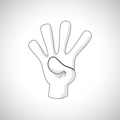 Comics Hand icon