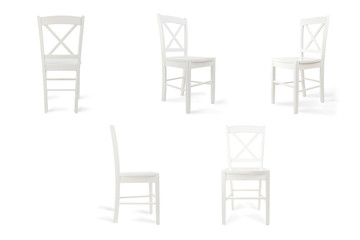 The chair on the white background