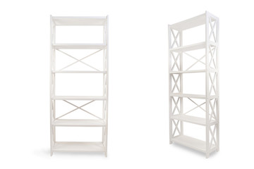 The rack on the white background