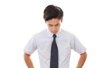 悩むビジネスマン