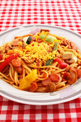 おいしそうなスパゲティ 