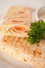 tortilla with chicken breast