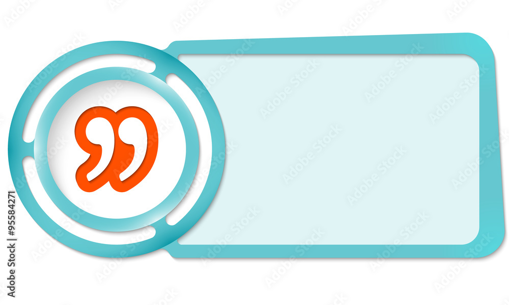 Poster abstract frame for your text and quotation mark