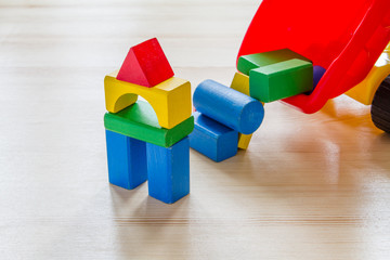 Wood toy blocks 