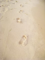 Fußspuren im Sand