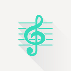 Vector music icon 