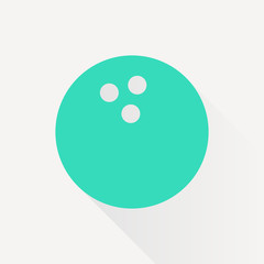 Vector bowling ball icon 
