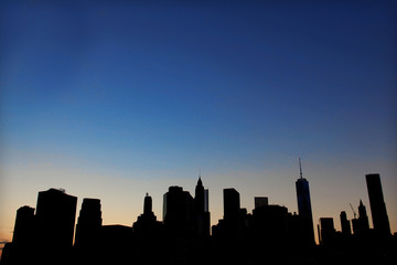 Fototapeta na wymiar New York city at the night time