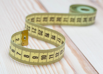 Yellow tape measure