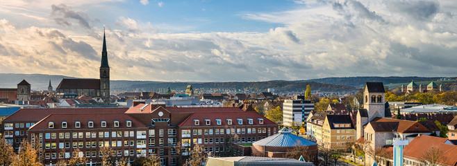 Skyline Panorama von Hildesheim, Deutschland