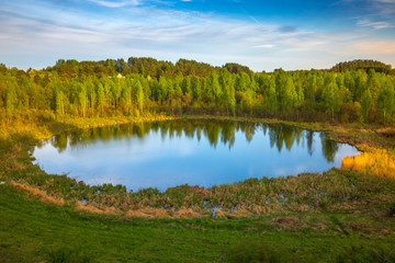 God's Eye lake in Braslau lakes national park, Belarus