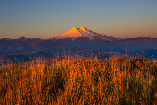 Mount Elbrus In The Morning