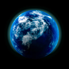 Planet earth in space 
