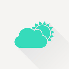 Vector cloudness icon 