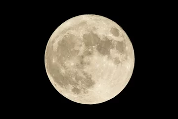 Deurstickers Volle maan Full moon