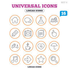 Universal icon. Speech bubble and first aid box.