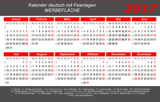 Kalender 2017