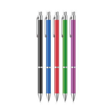 Colorful pens.