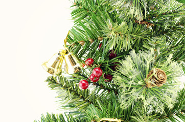 christmas tree isolated on white background